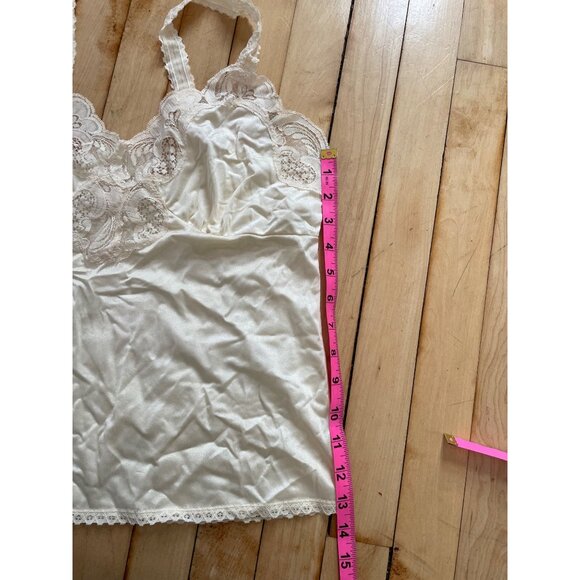 Vintage 90s Y2K Illusion Lace Cami Coquette Fairycore Feminine Lingerie Top S - Picture 6 of 7